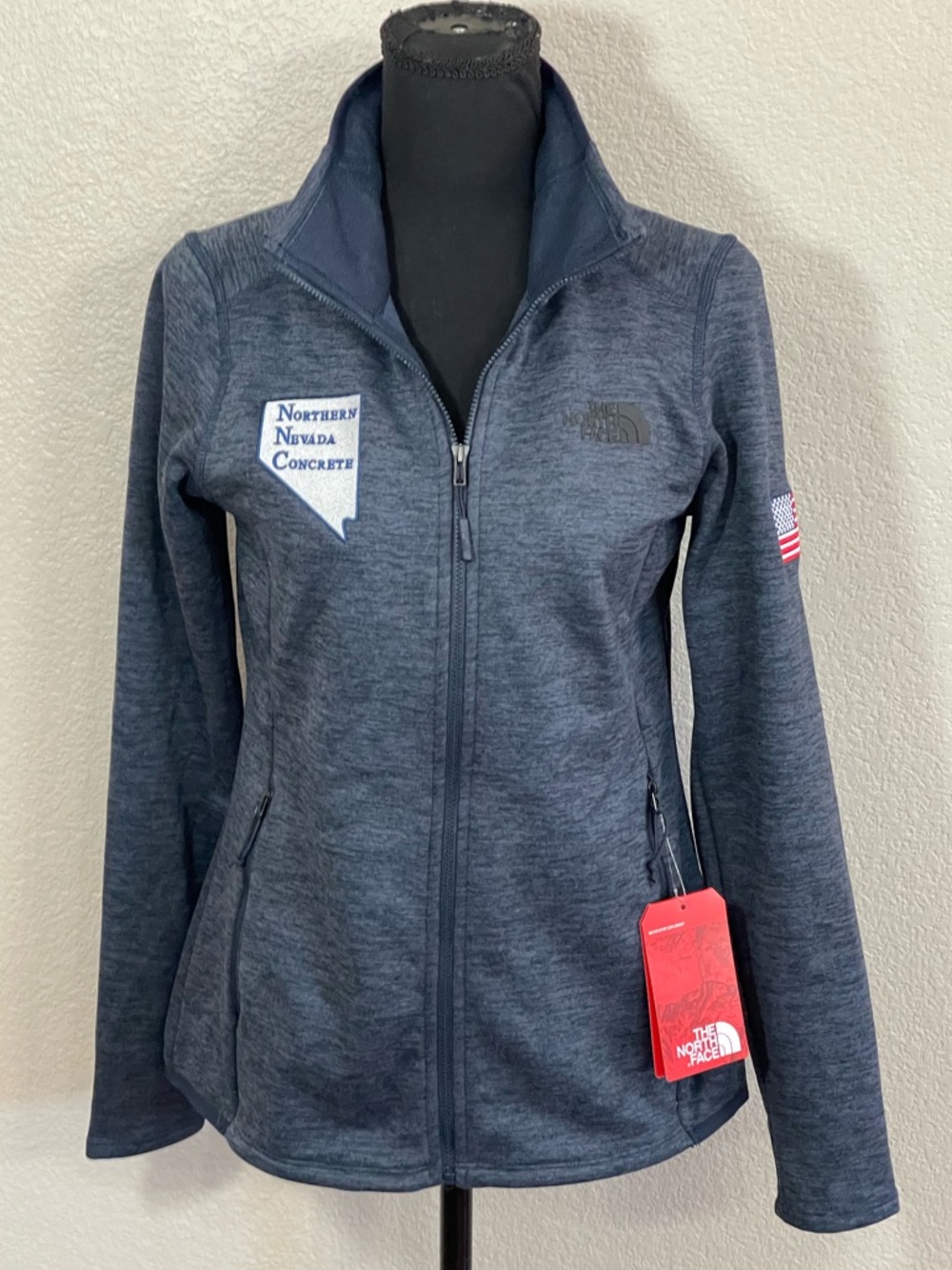 The North Face Women's Skyline Fleece Navy Heather Full-Zip Jacket